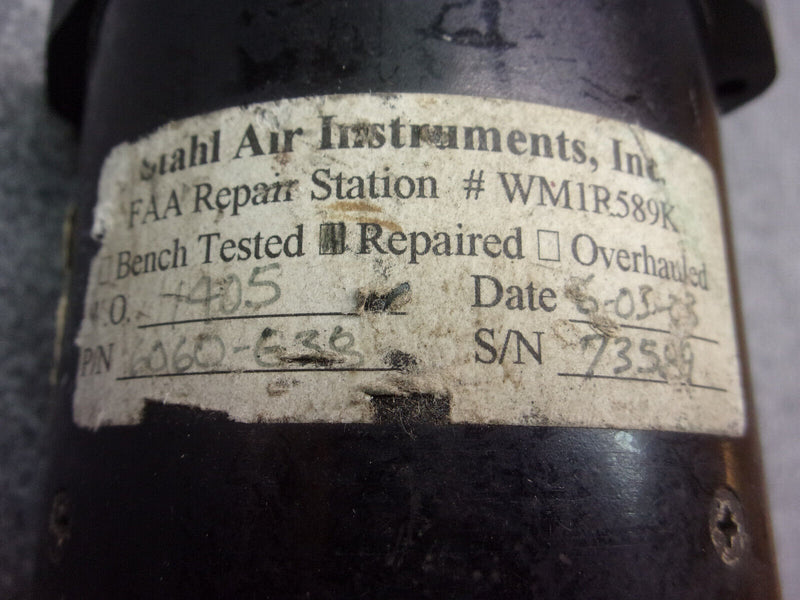 Cessna United Instruments Dual Fuel Flow Indicator P/N C662020-0107 6060-G38