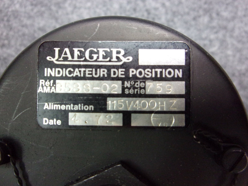 Jaeger Rotor Pitch Indicator P/N 8588-02 (Inspected w/8130)