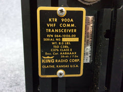 King KTR-900A VHF Comm Tranceiver P/N 064-1006-00