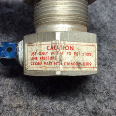 Cessna Oxygen Outlet Valve P/N C166006-0109