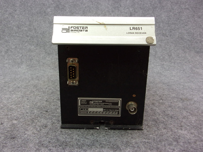 Foster Airdata LR651 Loran Receiver P/N 805D0500