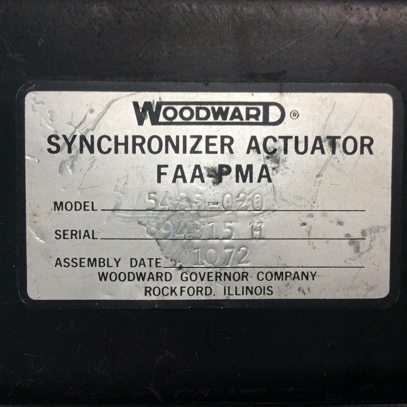 Woodward Propeller Synchronizer Actuator P/N 5485-020