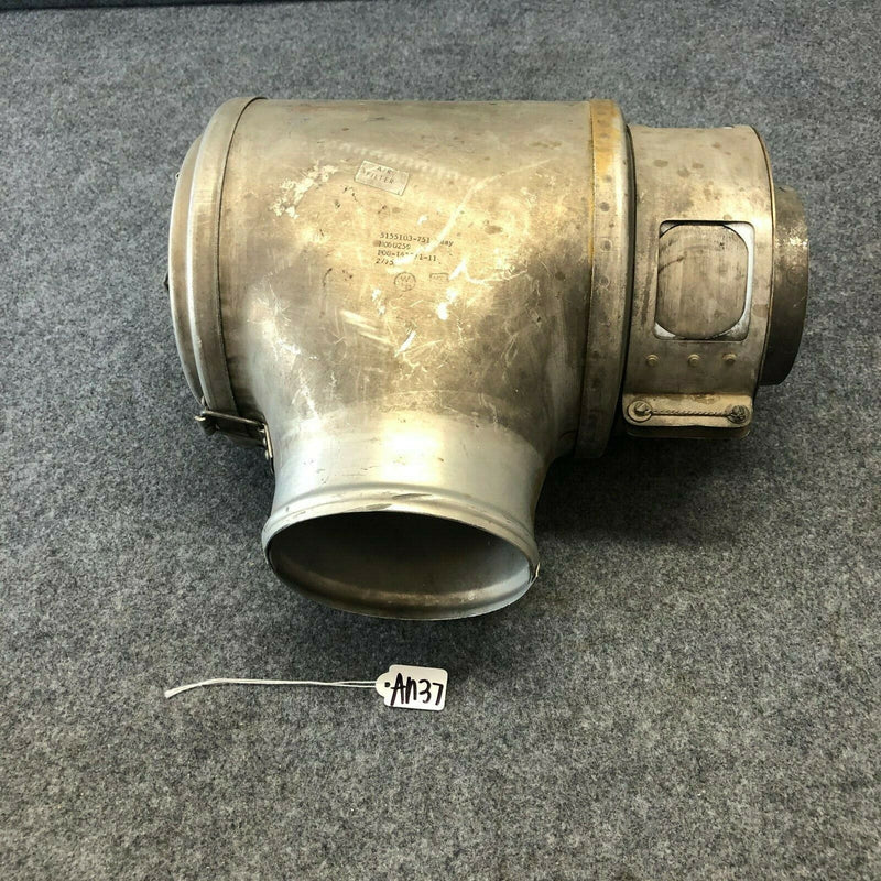 Cessna 421 Induction Air Filter Canister Assy P/N 5155103-751