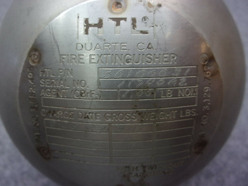 HTL Fire Extinguisher Bottle P/N 30100031