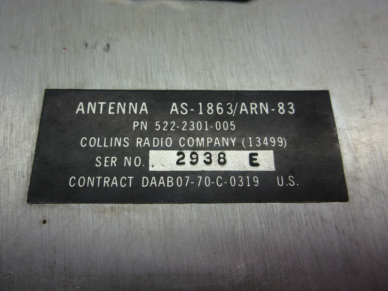 Collins AS-1863/ARN-83 Antenna P/N 522-2301-005