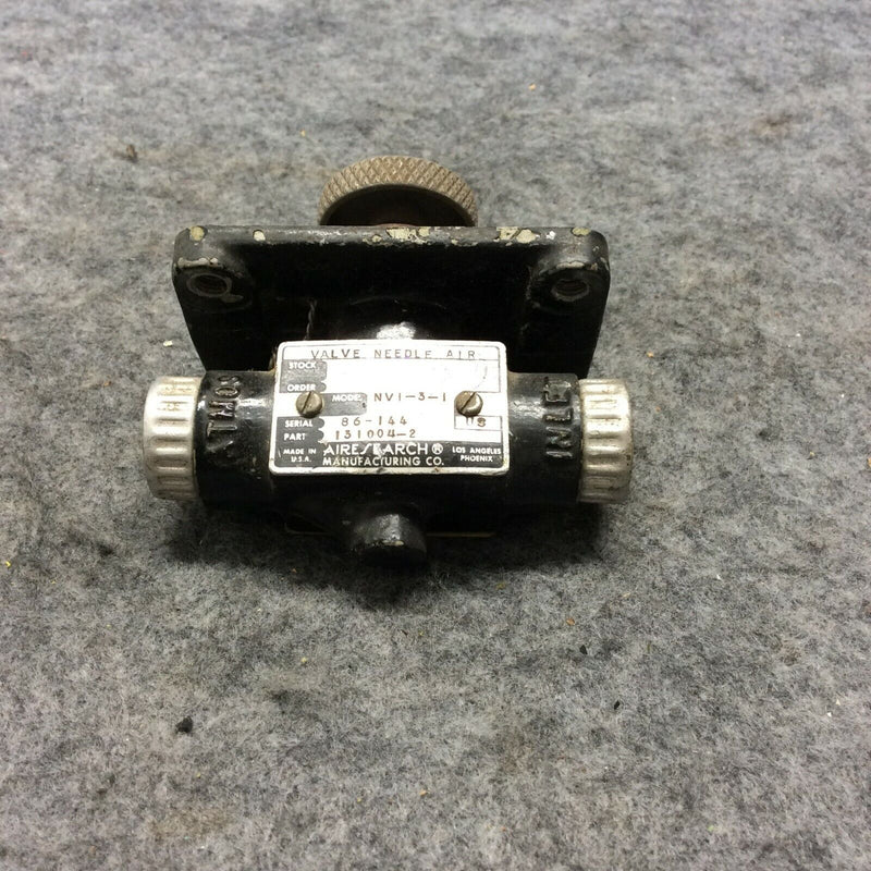Airesearch Air Needle Valve P/N 131004-2 NV1-3-1