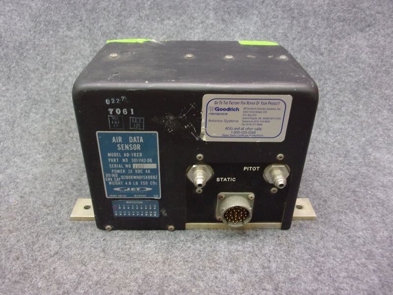 JET AD-102D Air Data Sensor P/N 501-1142-06