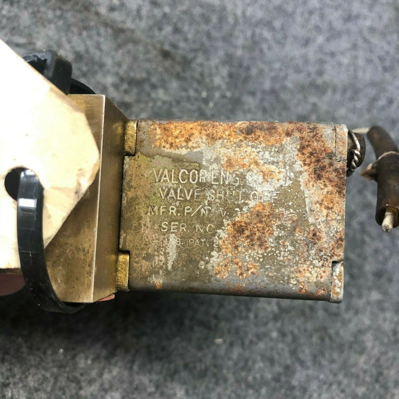 Valcor Fuel Shut Off Solenoid Valve P/N V-14500-36 and Connector