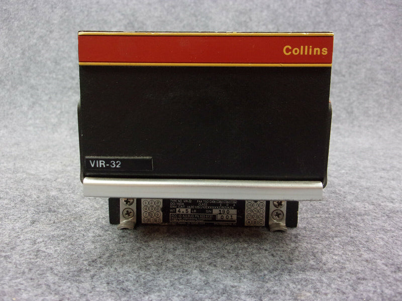 Collins VIR-32 VOR/LOC/GS/MB Receiver P/N 622-6137-001