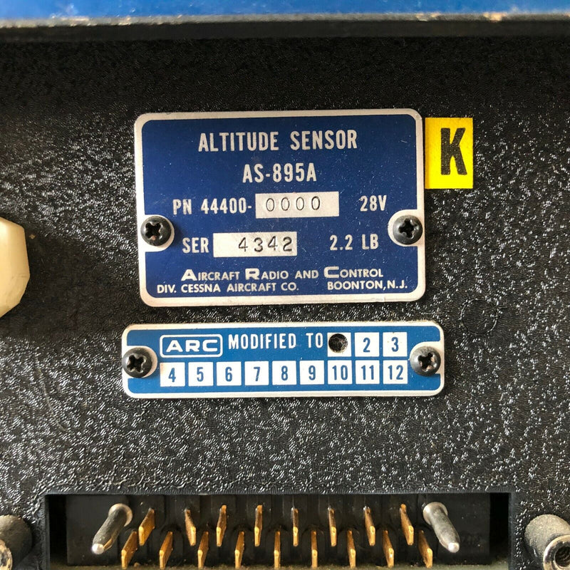 ARC AS-895A Altitude Sensor P/N 44400-0000