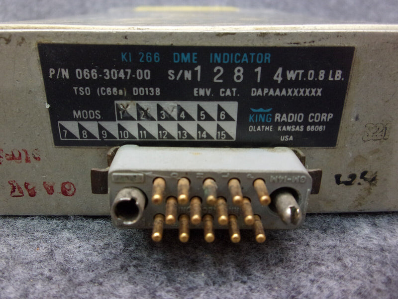 King KI-266 DME Indicator P/N 066-3047-00