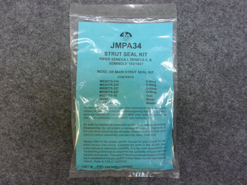 JMPA34 Piper Strut Seal Kit