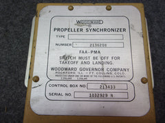 Woodward Propeller Synchronizer P/N 213620B 213433