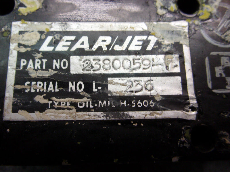 Learjet Parking Brake Valve P/N 2830059-1