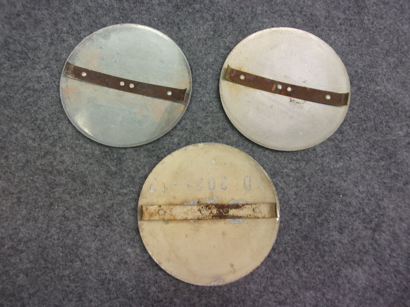 Piper Style Domed 4-3/4 Inch Inspection Cover Plate (Lot of 3)