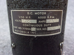 Motorola Autopilot Servo Motor P/N 717694-04