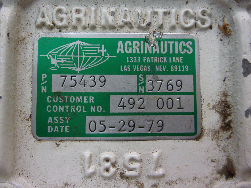 Agrinautics 75439 Piper 492-001 Electric Sprayer Valve