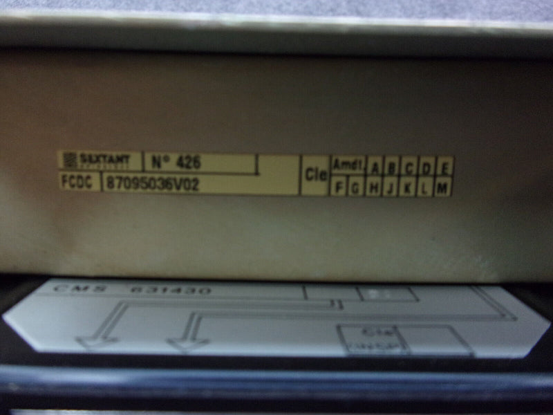 Sextant FCDC Fight Control Data Concentrator P/N 87292337V04L09