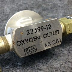 Piper Oxygen Outlet P/N 23599-12