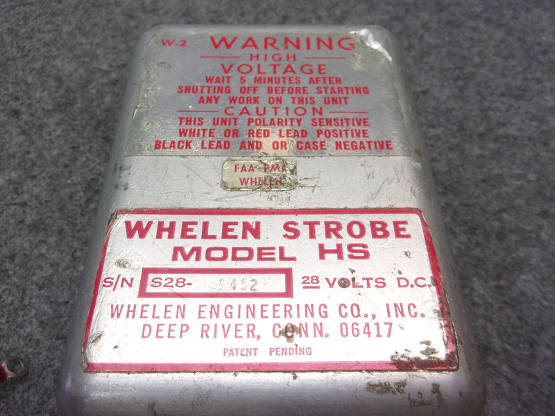 Whelen Strobe Light Power Supply P/N A412A HS-28 (Tested W/8130)