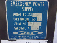 JET PS-823F Emergency Power Supply P/N 501-1075-10