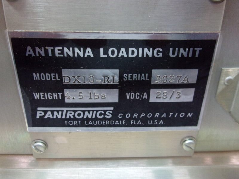 Pantronics Pancom Antenna Loading Unit P/N DX10-RL