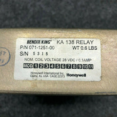 Bendix King KA-138 Relay P/N 071-1251-00