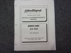 Bendix King KY-97A VHF Mobile Installation Kit P/N KA-94A 062-00010-0010