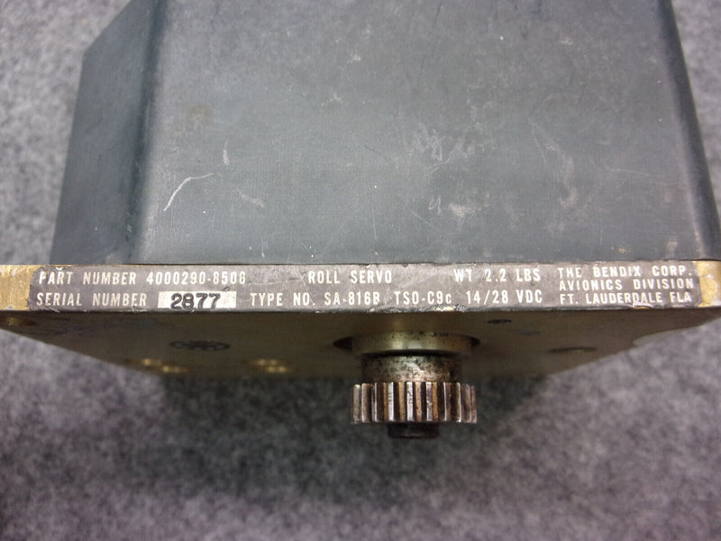 Bendix SA-816B Roll Servo P/N 4000290-8506