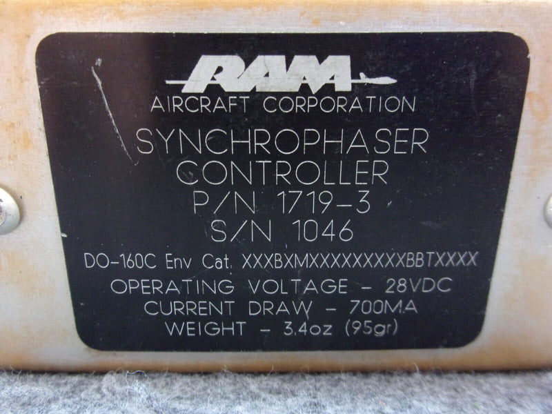 Cessna RAM Synchrophaser Controller P/N 1719-3