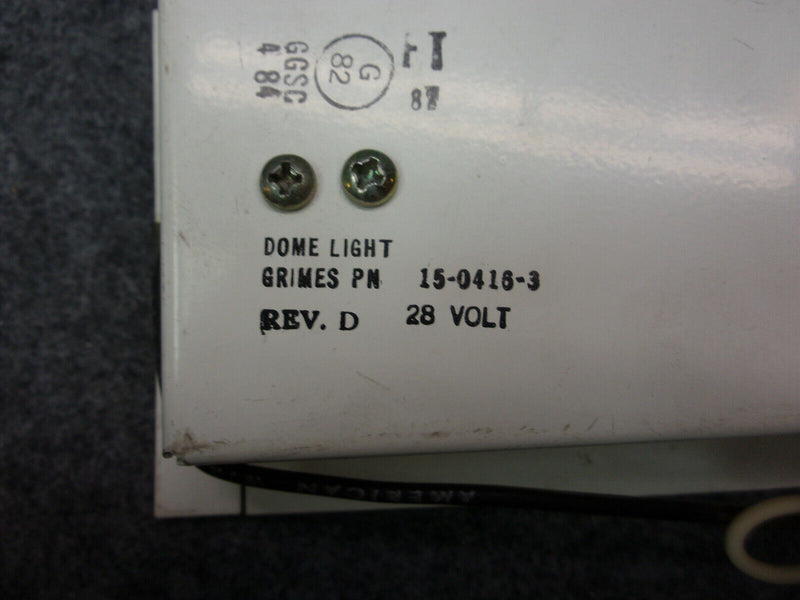 Piper 472-673 Grimes 15-0416-3 Dome Light