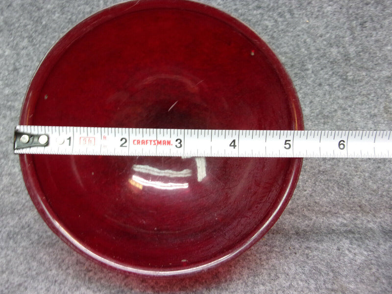 5" Red Plastic Beacon Lens