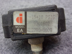 Data Instruments Inc Model EA Pressure Sensor -15+10 PSIG P/N 9301602
