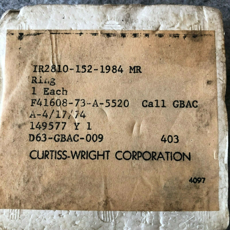 Curtiss-Wright Seal Rings P/N 149577Y1 (Lot Of 3)