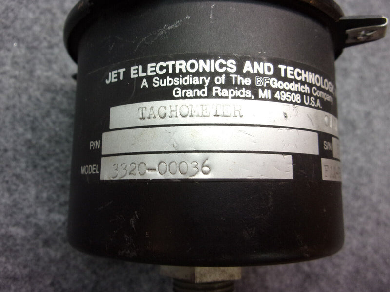 Jet Elec And Tech BF Goodrich VDO Recording Tachometer P/N 3320-00036