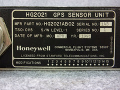 Honeywell HG2021AB02 GPS Sensor Unit