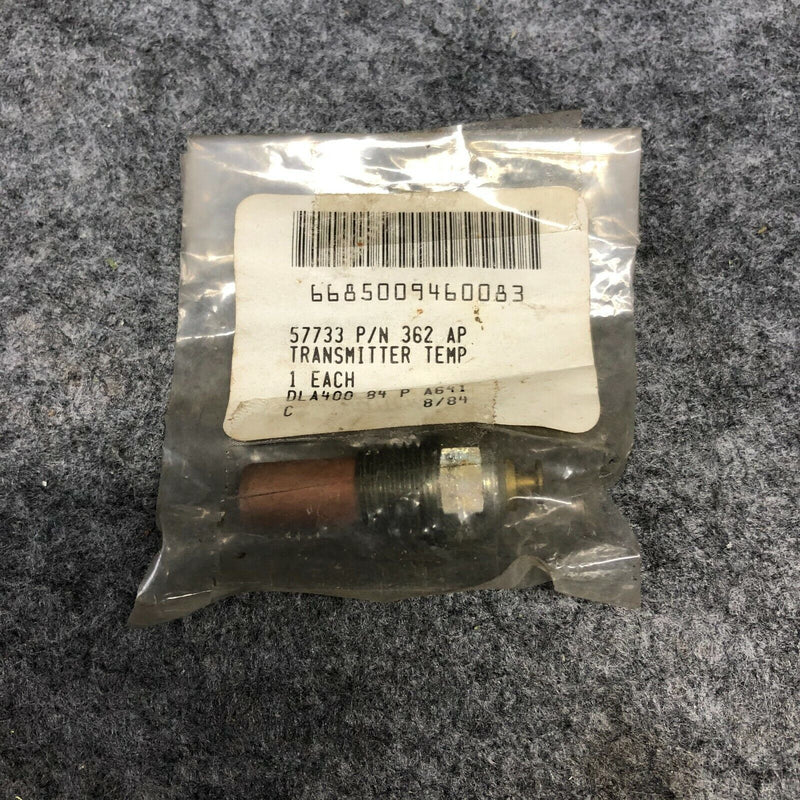 Stewart-Warner Temp Sensor Transmitter 57733 P/N 362AP NSN 6685-00-946-0083