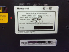 Honeywell Sperry NZ-920 Navigation Computer P/N 7004402-979 (Serviceable)