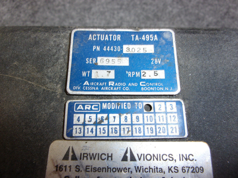 ARC 28V TA-495A Autopilot Servo Actuator P/N 44430-3025 with Mount 44575-2201