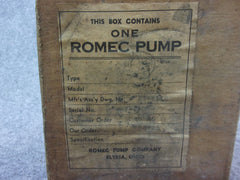 Romec Type B-2-A Vacuum Pump P/N RD2112