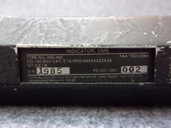 Collins IND-40C DME Indicator P/N 622-3881-002