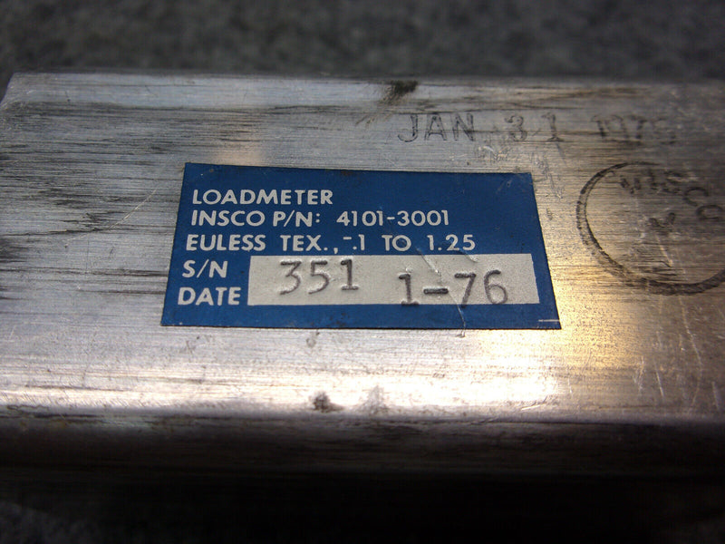 Bell Insco Loadmeter Indicator Module P/N 4101-3001