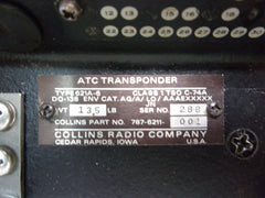 Collins 621A-6 ATC Transponder P/N 787-6211-001