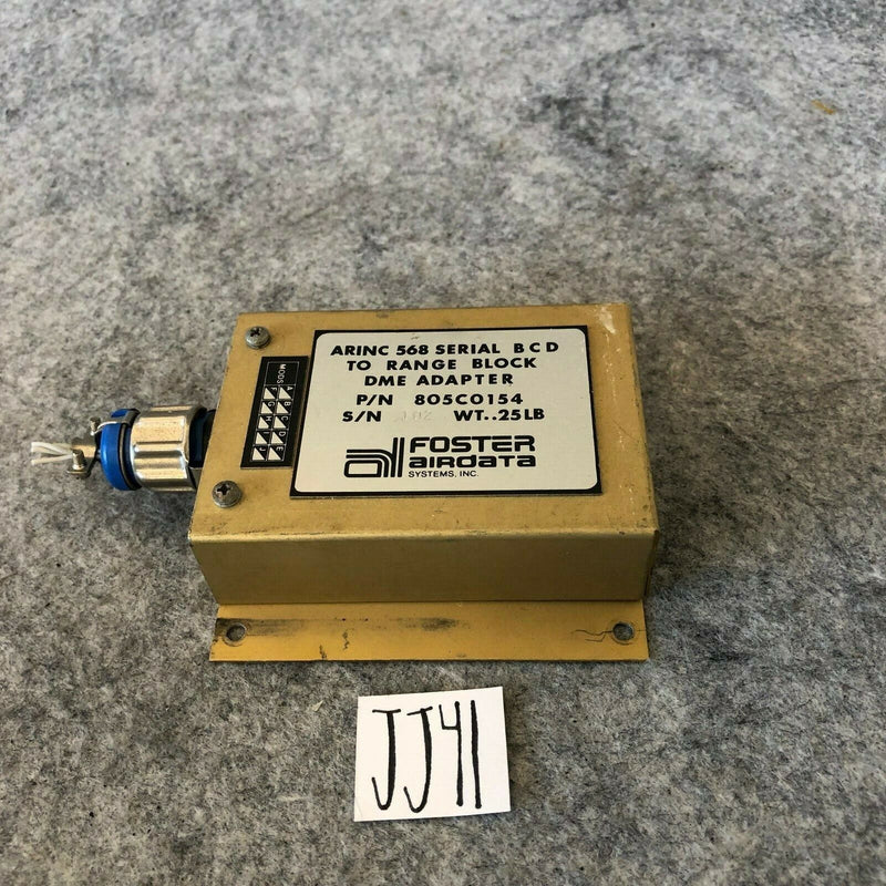 Foster ARINC Serial to Range Block DME Adapter P/N 805C0154 With Connector