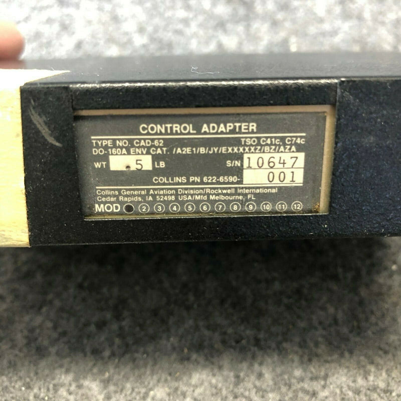 Collins CAD-62 Control Adapter P/N 622-6590-001