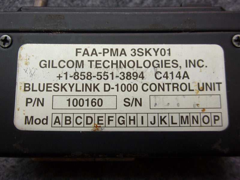 Gilcom C414A Blueskylink D-1000 Control Unit P/N 100160