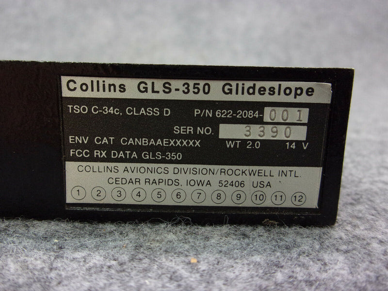 Collins GLS-350 Glideslope P/N 622-2084-001