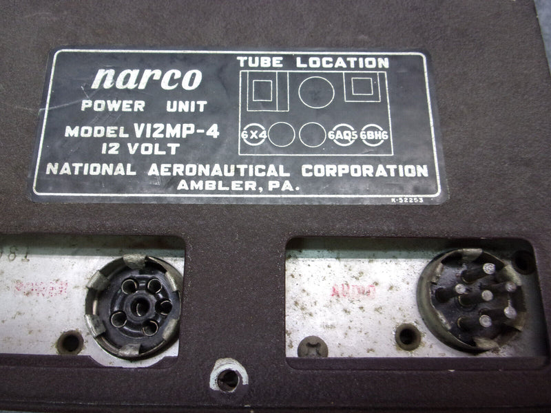 Narco Tube Power Unit P/N V12MP-4