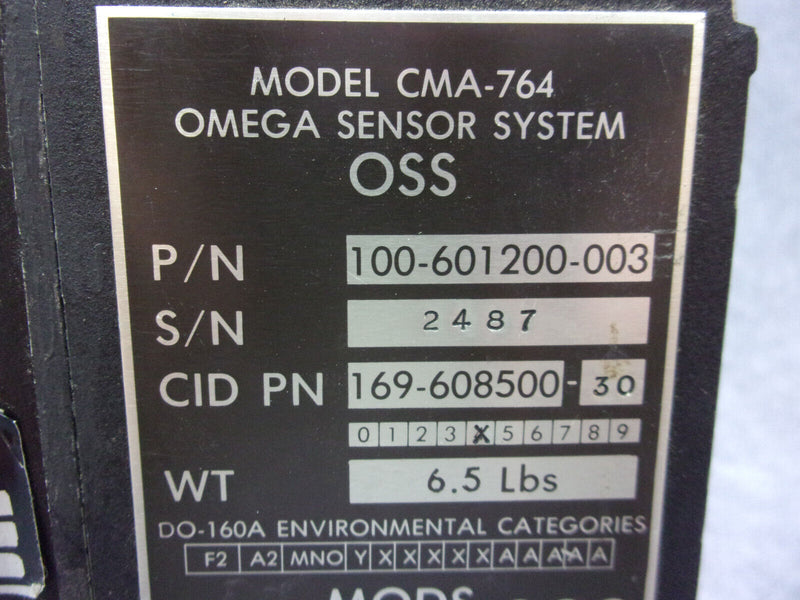 Learjet Universal Avionics UNS1 CMA-764 OSS P/N 100-601200-003