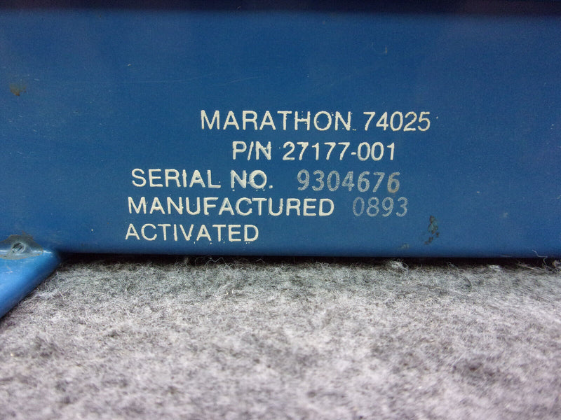 Marathon MS17334-2 NiCad Battery Pack 24V .33AH P/N 27177-001